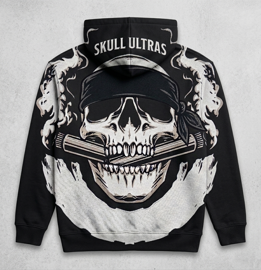 Felpa Hooded Skull Ultras